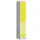 Lockerkast 1800x310x500mm 1x5 vakken cilinderslot, sokkel, RAL1018