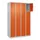 lockerkast,HxBxD 1850x1200x500mm,4x4vakken,vak B 300mm,cil.-slot
