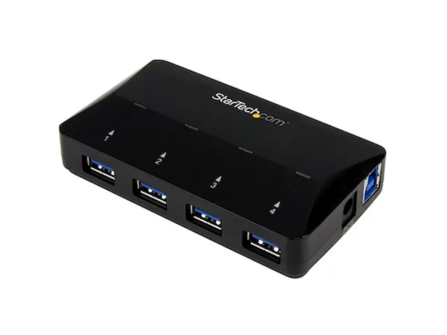 4-Poorts USB 3.0 Hub met specifieke oplaadpoort