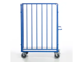 pakketwagen,draagverm. 600kg,laadvl. LxB 1200x770mm,houtetage,RAL5010 - 7