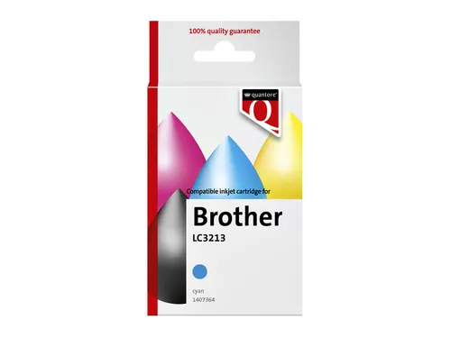 Inktcartridge Quantore alternatief tbv Brother LC3213 blauw
