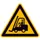 waarschuwingsbord,v. binnen/buiten,waarschuwing: vorkheftrucks,PVC