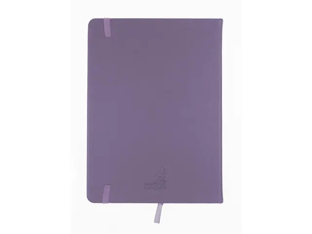 Schetsboek Kangaro A5 heather purple PU HC 80 vel 140gr roomwit met el