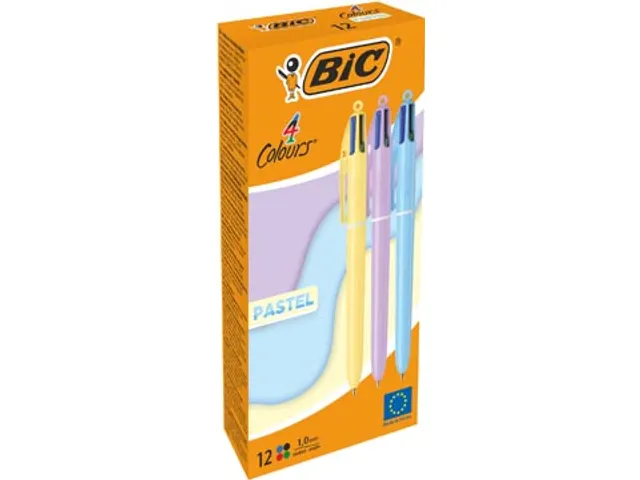 Colours Pastel 4-kleurenbalpen medium 12 stuks
