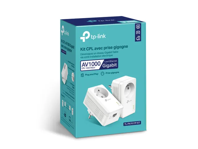 10/100/1000 Mbps, HomePlug AV2, OFDM (PLC), 58 x 42 x 95 mm, BE