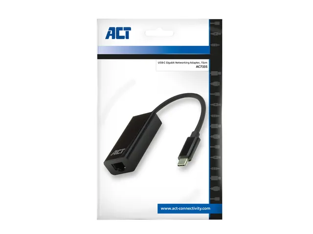 Adapter ACT USB-C naar Gigabit Ethernet 0.15 meter