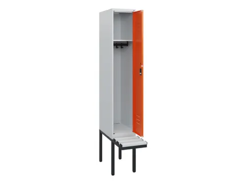 locker met bank,HxBxD 1950x300x815mm,1vak,vak B 300mm,cil.-slot