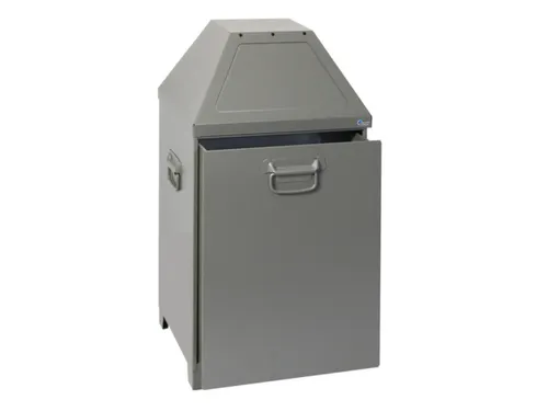 afvalbak,brandbeveiligingsklasse A1,80l,HxBxD 870x450x450mm
