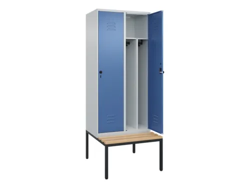 locker voor scheiding van kleding,HxBxD 2120x800x815mm,2vak