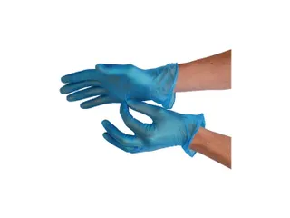 Vinyl Handschoenen Poedervrij Blauw Maat XL 1000 Stuks - 5