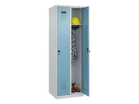 locker,HxBxD 1850x600x500mm,2vak,vak B 300mm,draaigrendel