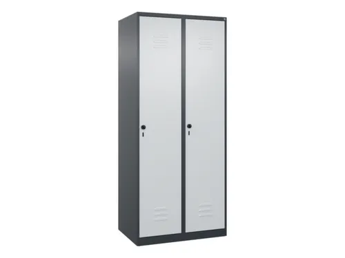 locker voor scheiding van kleding,HxBxD 1850x800x500mm,2vak