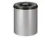 Poubelle à Papier Anti-feu 80 L Gris Aluminium/Couvercle Noir