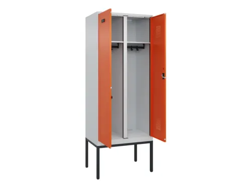 locker voor scheiding van kleding,HxBxD 2120x800x500mm,2vak