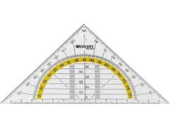 Geodriehoek Westcott 14cm in zak