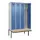 locker met bank,voor scheiding van kleding,HxBxD 2120x1200x815mm,4vak