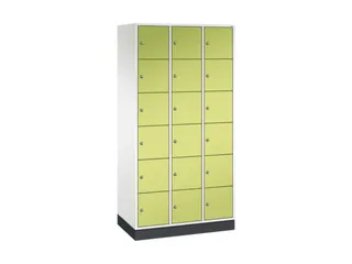 lockerkast,HxBxD 1950x920x500mm,3x6vakken,cil.-slot,sokkel - 2