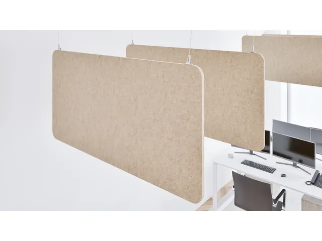 Panneau de plafond acoustique rectangulaire Feutre PET 60x120cm Beige