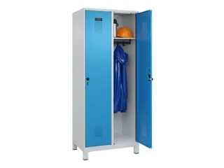 locker,HxBxD 1950x800x500mm,2vak,vak B 400mm,draaigrendel,voeten - 1