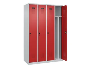locker voor scheiding van kleding,HxBxD 1850x1200x500mm,4vak - 1