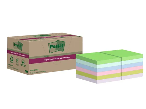 Memoblok Post-it 622 RSS12COL 47,6x47,6mm colour 12 stuks