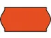 Prijsetiket 12x26mm Open-Data C6 permanent fluor rood 1500 stuks