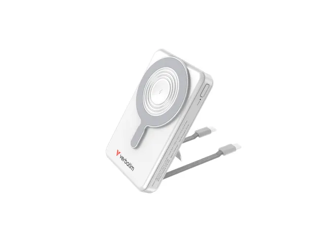 Charge 'n' Go Power Bank Magnetisch draadloos opladen 10.000mAh Zilver