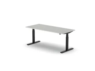 Elektrisch ihv bureau,HxBxD 650-1310x1800x800mm,blad lichtgrijs - 1