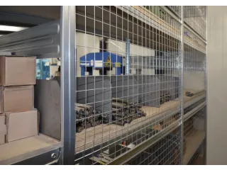achterwand,v. inhaakstelling,HxB 3000x1000mm,verzinkt,rooster - 5