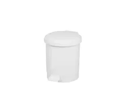 Pedaalemmer kunststof 1.5 Liter Wit