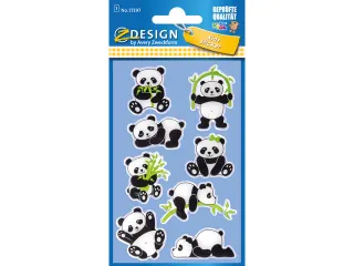 Glossy etiket Z-design Kids pakje a 1 vel panda - 1