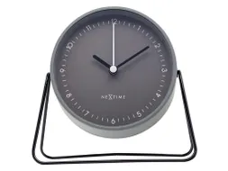 Wekker Nextime Berlin Table 14x13 cm grijs metaal