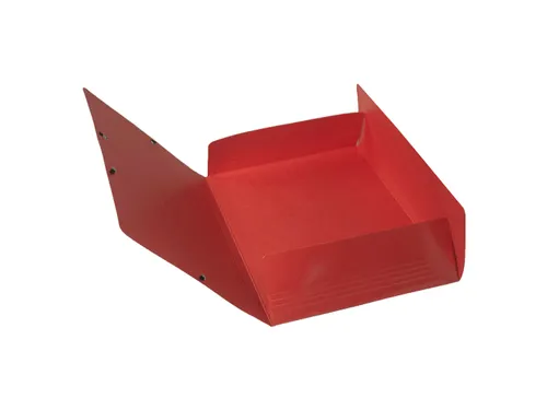 Elastomap A4 3 kleppen IDERAMA Maxi Capacity glanskarton rood