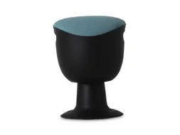 Kruk Kantelbaar Ergonomisch Comfortstoel Turkoois Stof Zwart Kunststof