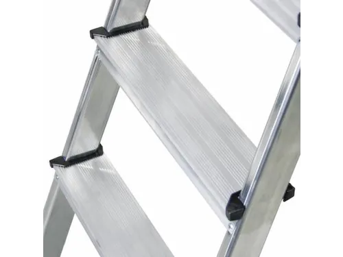 aluminium trapladder,eenzijdig,3treden,Stand H 0,57m,balk L 1,25m