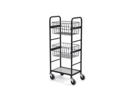 Mandwagen 1Legbord/ 2Manden Draagvermogen 100Kg Zwart