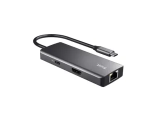 Adapter Trust Dalyx 6-in-1 USB-C multipoort grijs - 12