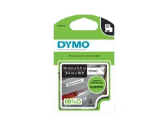 Labeltape Dymo 16956 D1 S718070 19mmx5.5m poly zwart op wit