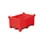 stapelbak,HxLxB 600x800x1000mm,260l,PE,rood,Wanden gesloten