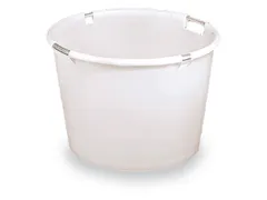 Conische Bak PE Aluminium-Buisframe 400x650/500mm 80L Wit Rond