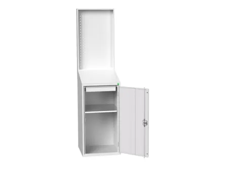 lessenaarkast met achterwand 2000x525x550mm 1 legbord RAL7035