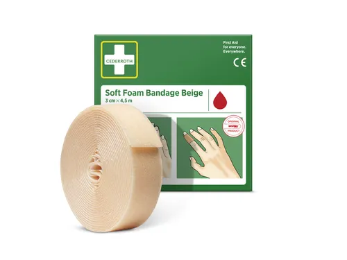Bandage Cederroth Soft Foam beige 3cmx4.5m