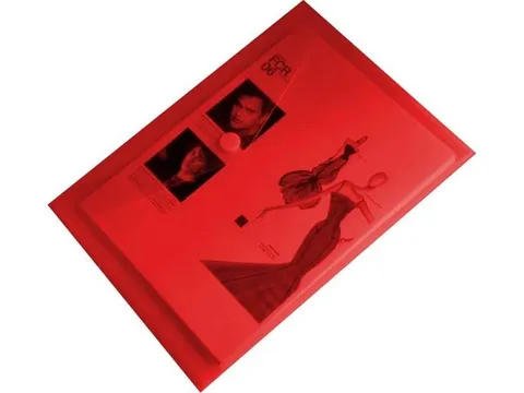 Documentenmap Met Velcro Sluiting A4 Rood Pak 10 Stuks