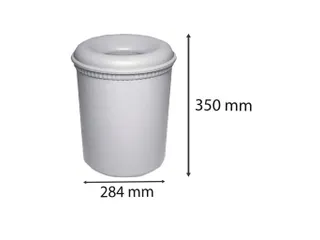 Papiermand vuurbestendig 15L grijs - 3