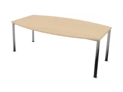 vergadertafel,HxBxD 740x2000x1200mm,vatvormig,NE-esdoorn