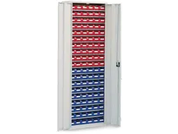 Stellingkast Met 114zichtbakken Hxbxd 1950x690x285mm Ral7035
