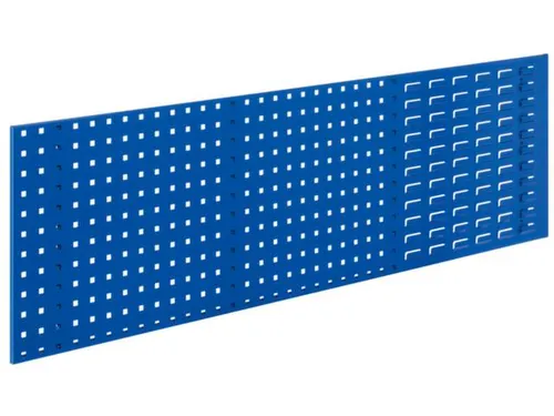 Combi-Plaat 450x1500mm 2/3 Geperforeerd 1/3 Gesleufd Ral 5010 Blauw