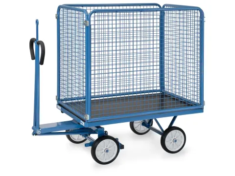 Handtrekwagen Trekoog 6443vz 700kg 1200x800mm Draadgaas Massief Rubber