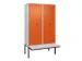locker voor scheiding van kleding,HxBxD 2120x1200x815mm,4vak