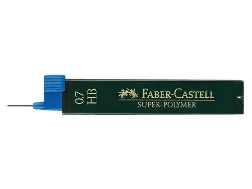 Potloodstift Faber-Castell HB 0.7mm super-polyme koker à 12 stuks